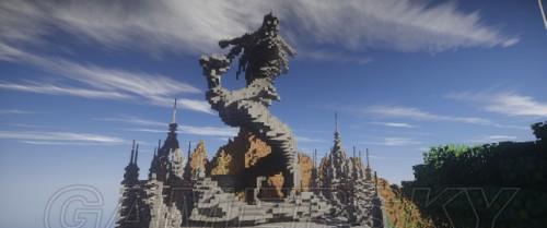 在Minecraft中制作龙雕塑需要哪些材料和步骤？