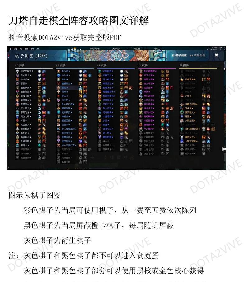 《刀塔自走棋新版羁绊效果全新种族职业一览》（探索刀塔世界中最新的战略组合与技巧）